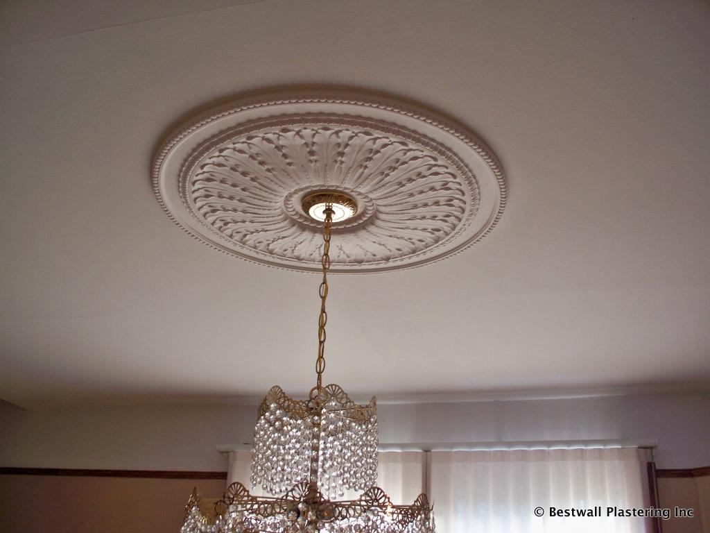 New Rochelle, NY Plaster Medallion installed